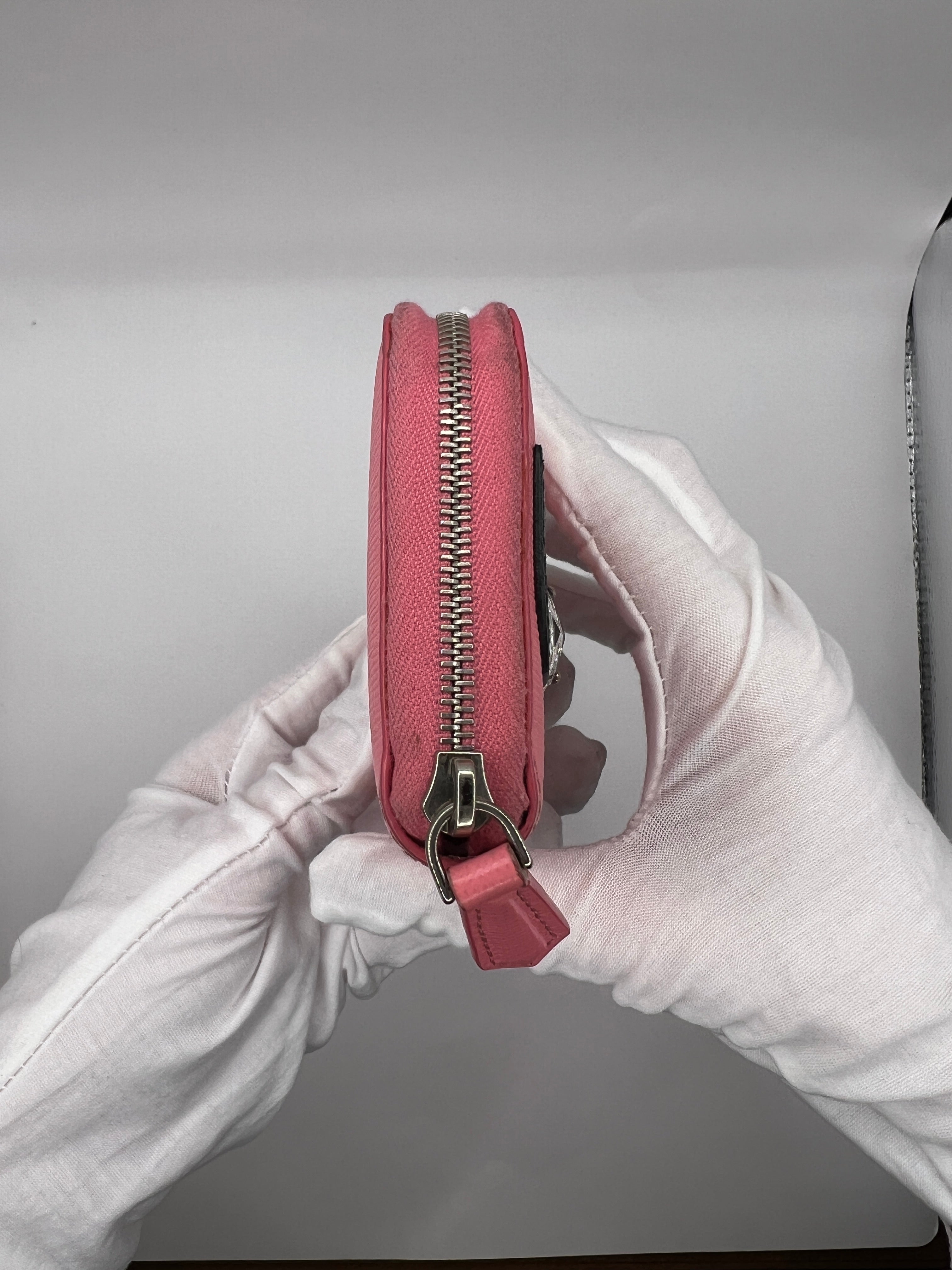 Fendi Pink Monster Eyes Compact Leather Wallet