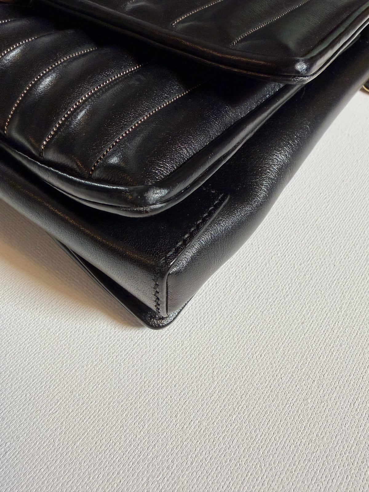 Ferragamo Quilted Leather Chain Shoulder Bag