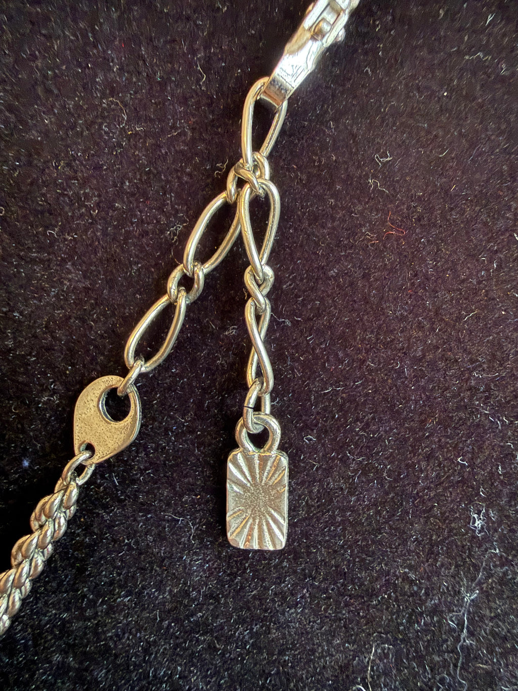 Vintage Yves Saint Laurent Silver rope chain Necklace