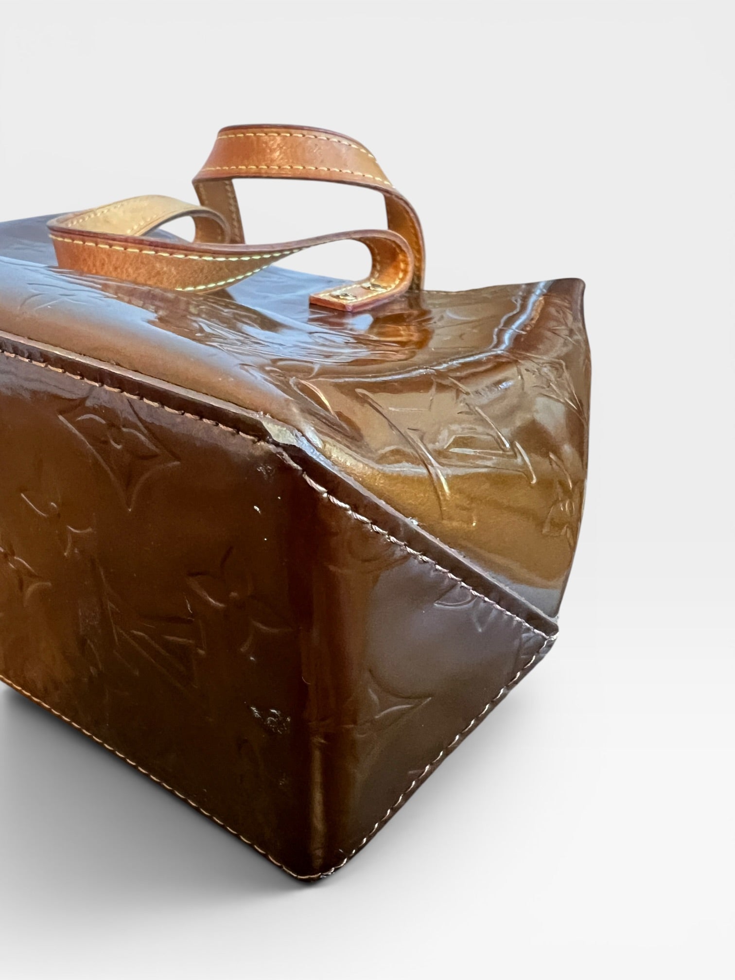 Louis Vuitton Vernis Reade PM Tote | Bronze Brown Patent Leather