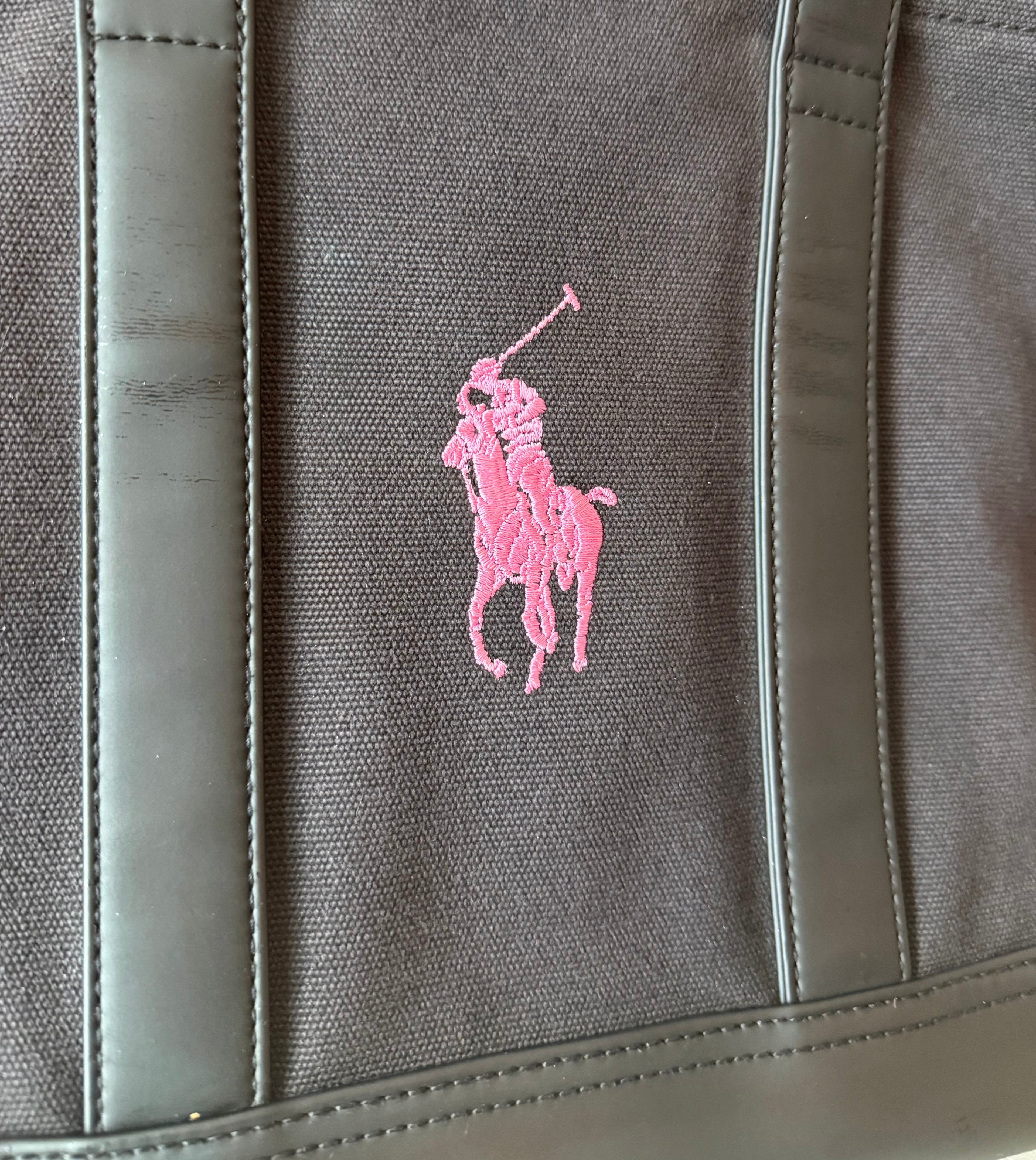 Ralph Lauren Pink Pony Canvas Tote