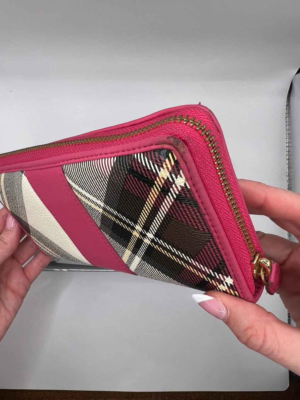 Vivienne Westwood Tartan Zip Around Wallet
