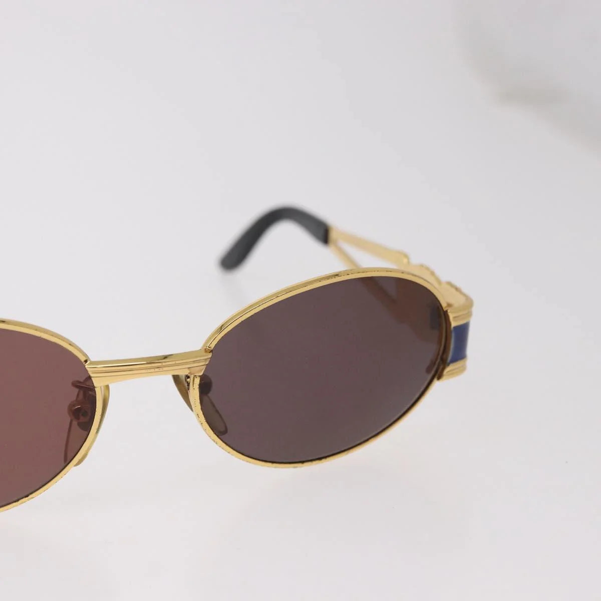 Fendi SL 7040 Sunglasses — Gold & Navy Enamel, Made in Italy - Vintage