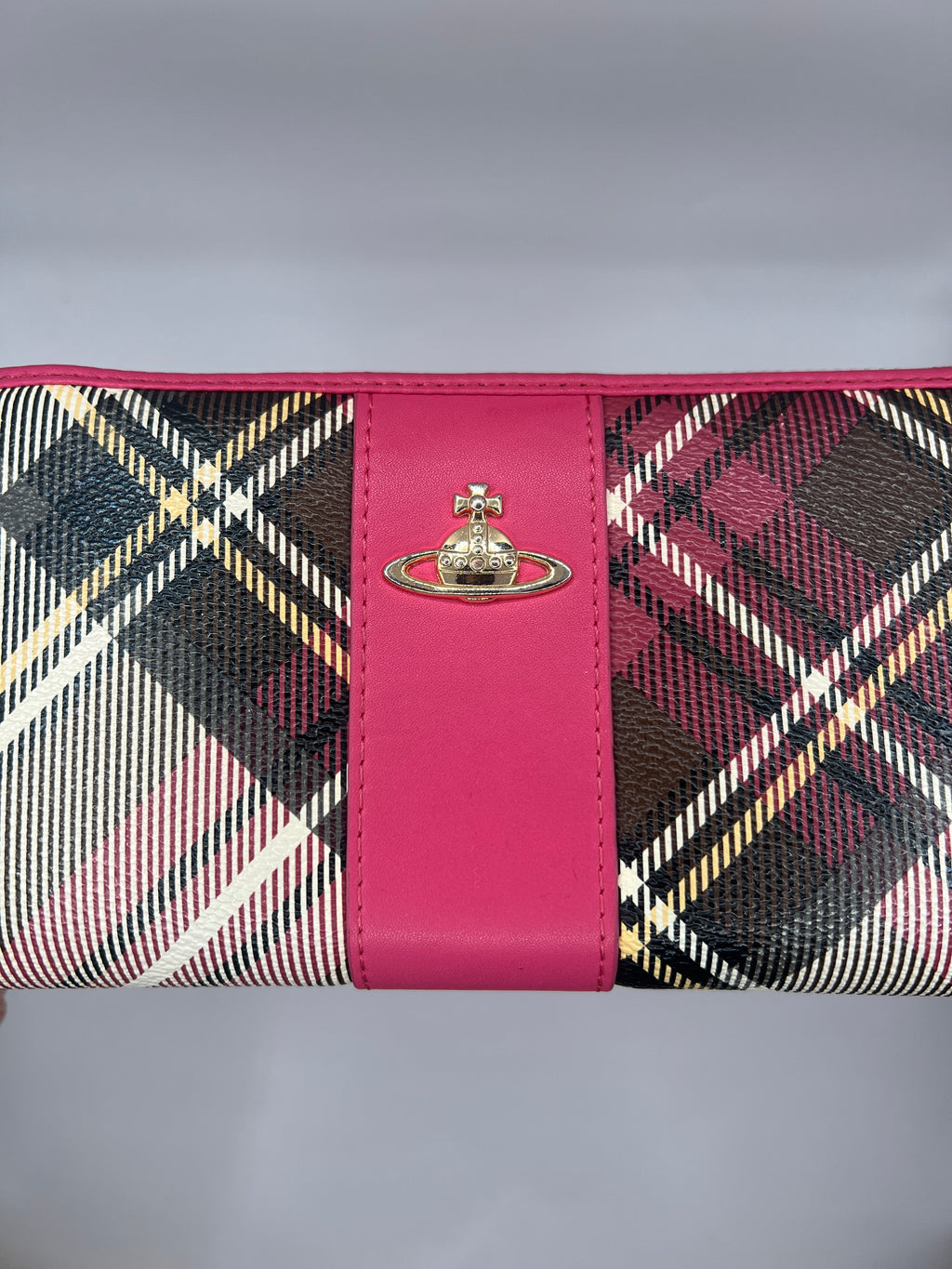Vivienne Westwood Tartan Zip Around Wallet