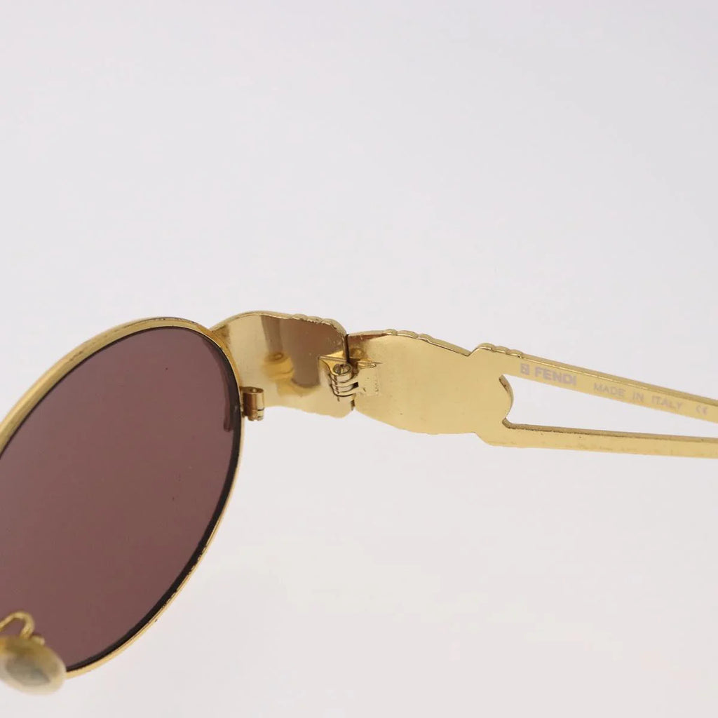 Fendi SL 7040 Sunglasses — Gold & Navy Enamel, Made in Italy - Vintage
