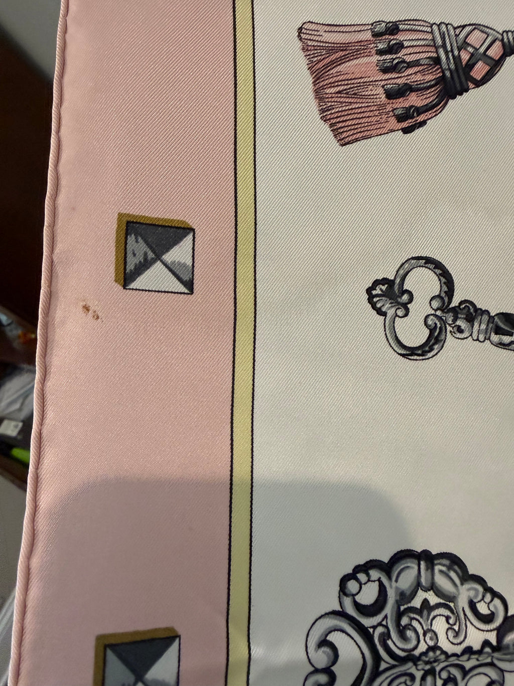 Hermès "Les Clés" Silk Scarf