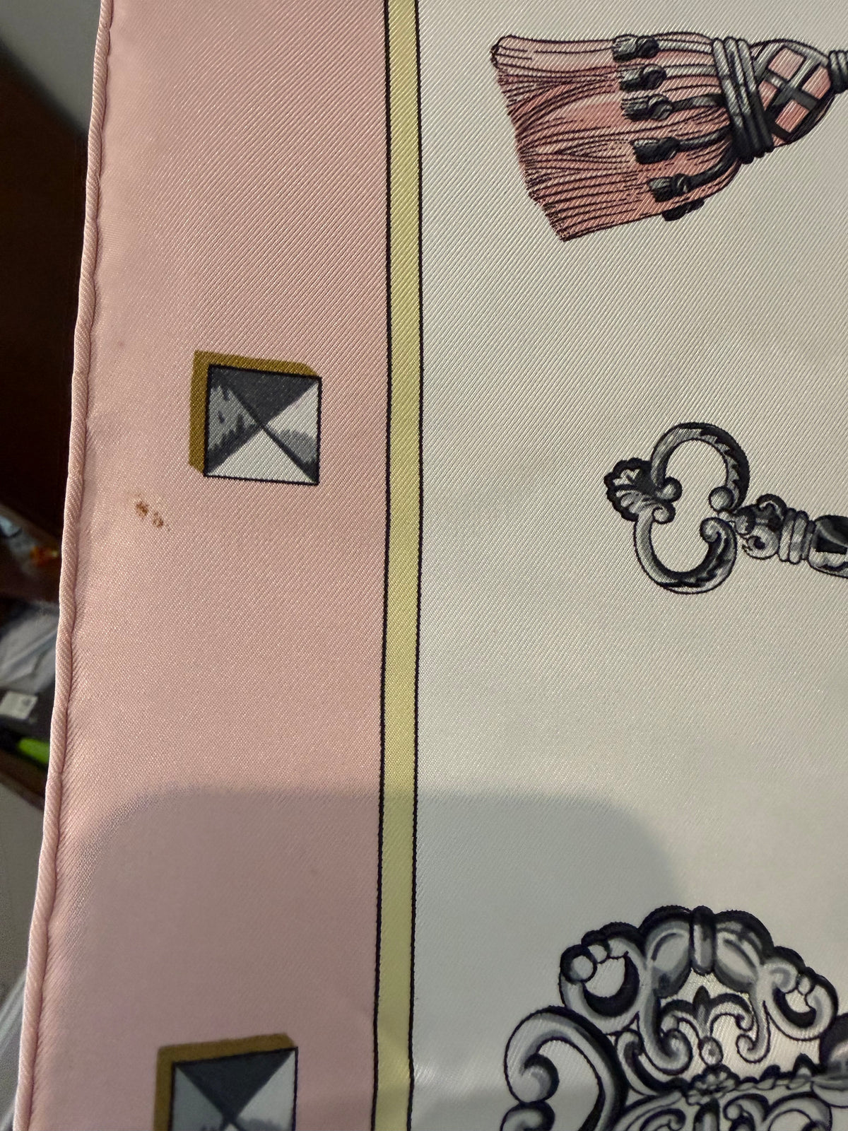 Hermès "Les Clés" Silk Scarf