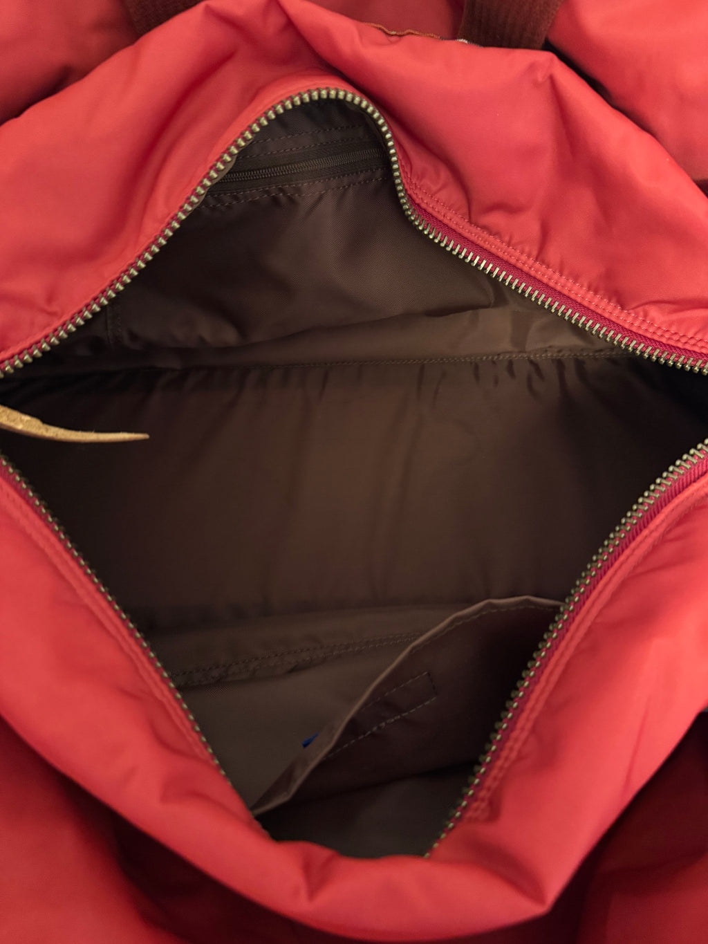 Burberry Blue Label red nylon 2-way Duffle Bag
