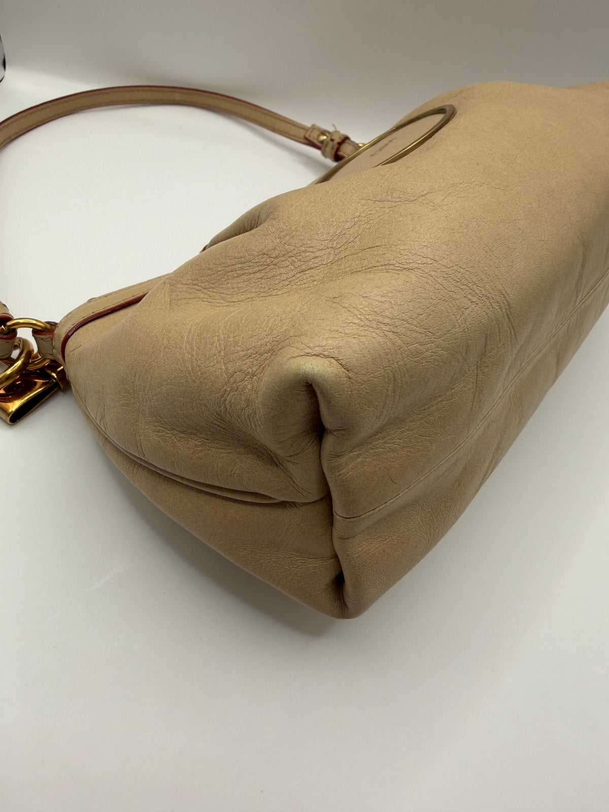 Chloé Beige Leather Shoulder Bag