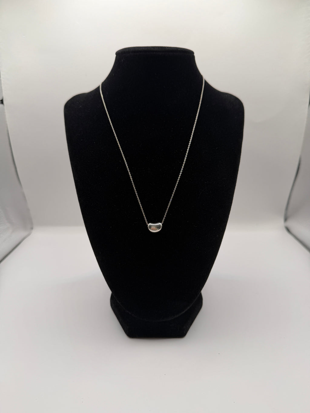 Tiffany & Co. Elsa Peretti Sterling Silver Bean Necklace