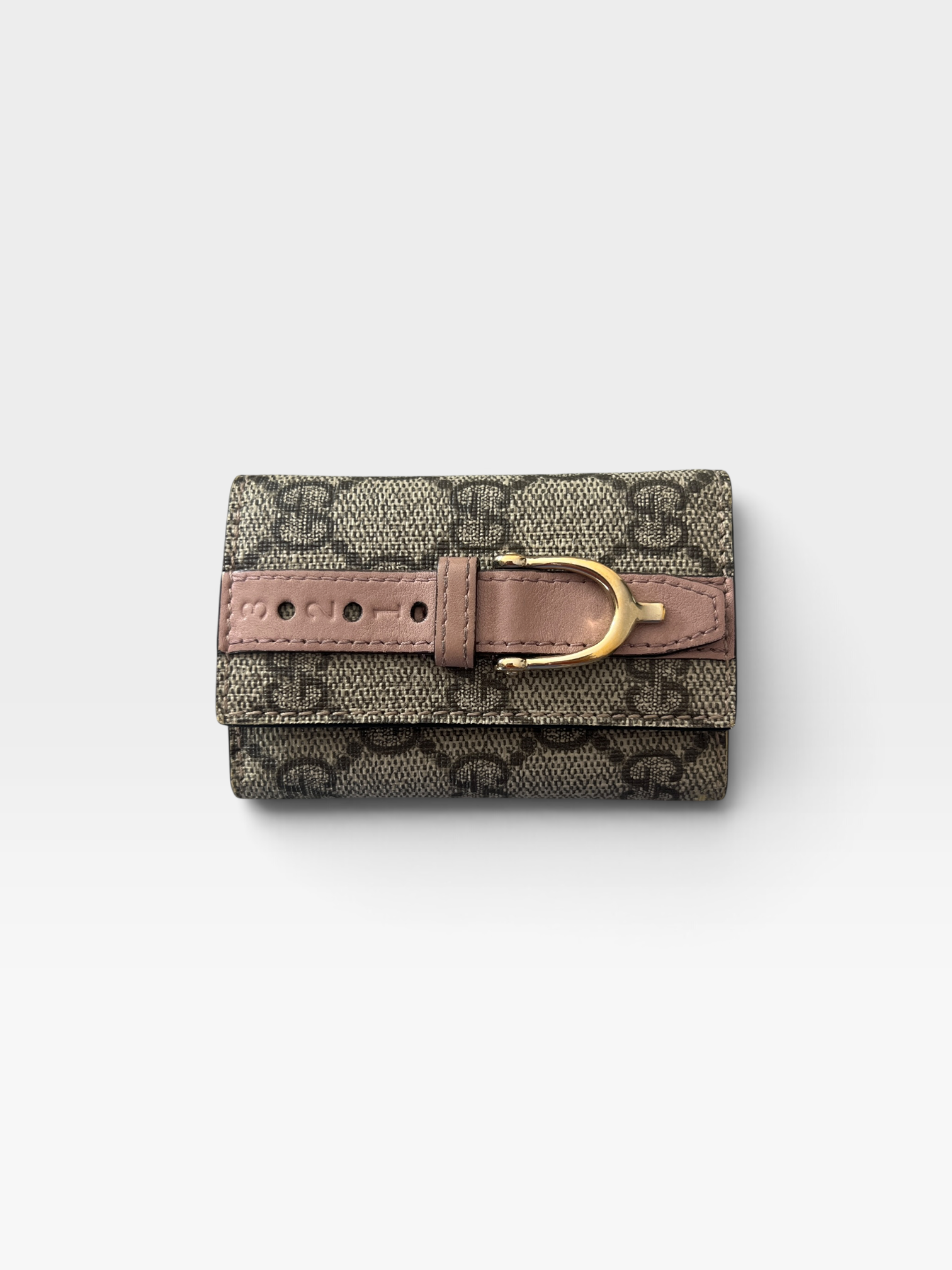 Gucci GG Supreme Canvas Horsebit Key Holder with Box