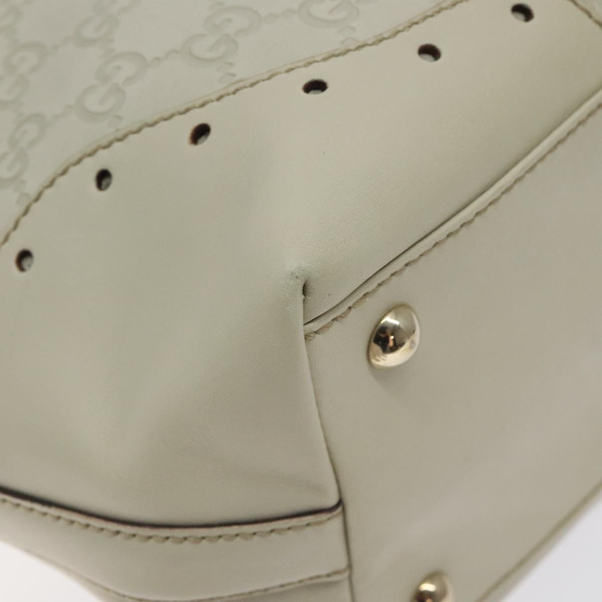 Gucci Guccissima White Leather Tote Bag