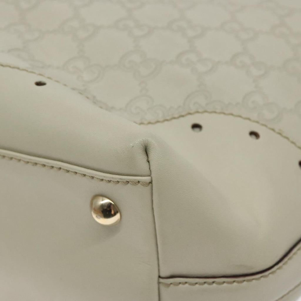 Gucci Guccissima White Leather Tote Bag