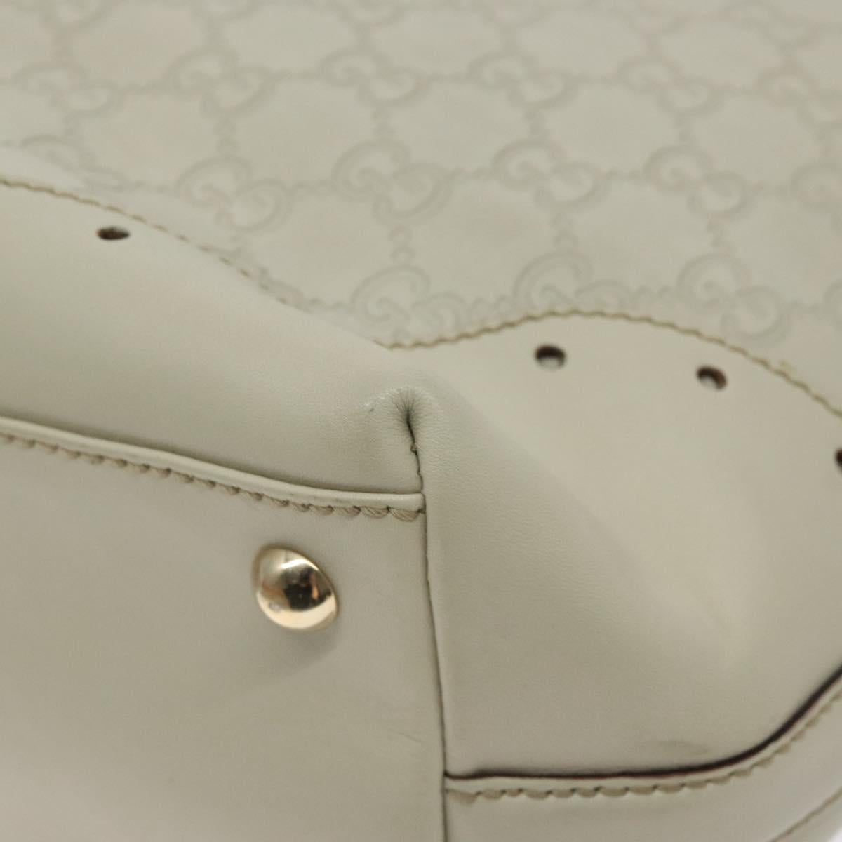 Gucci Guccissima White Leather Tote Bag