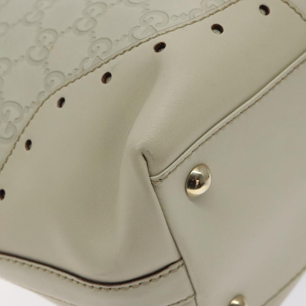 Gucci Guccissima White Leather Tote Bag