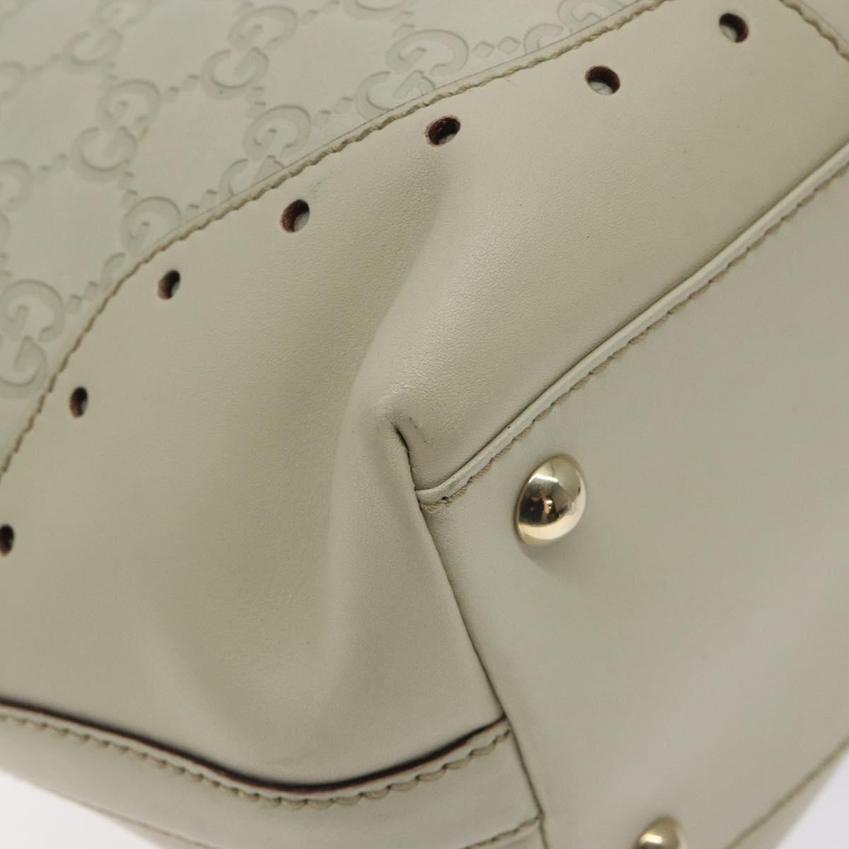 Gucci Guccissima White Leather Tote Bag