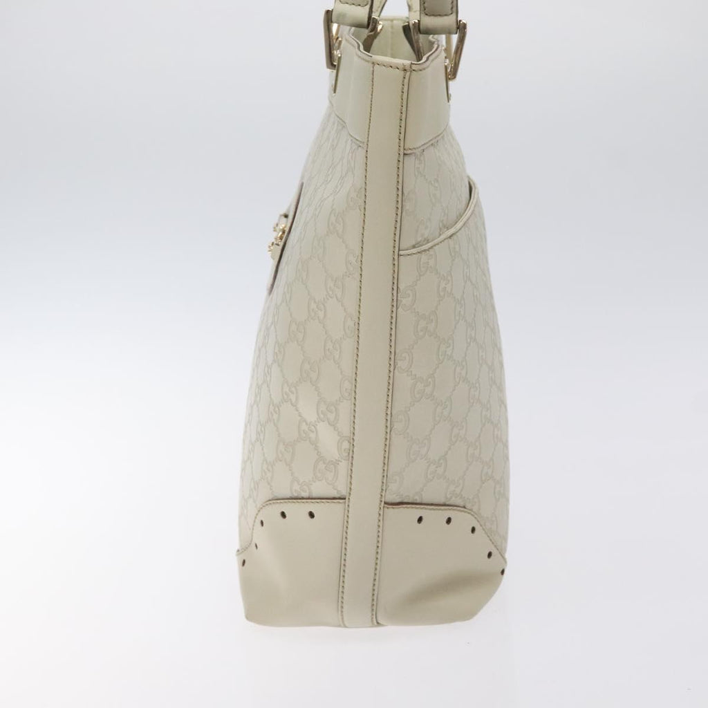 Gucci Guccissima White Leather Tote Bag