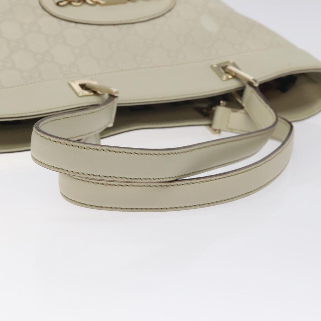 Gucci Guccissima White Leather Tote Bag
