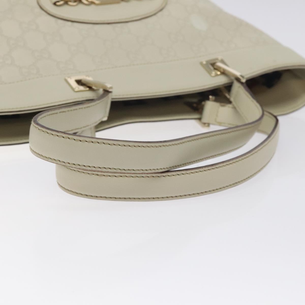 Gucci Guccissima White Leather Tote Bag