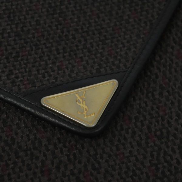 Vintage Yves Saint Laurent Monogram Triangle Plaque Crossbody
