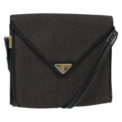 Vintage Yves Saint Laurent Monogram Triangle Plaque Crossbody