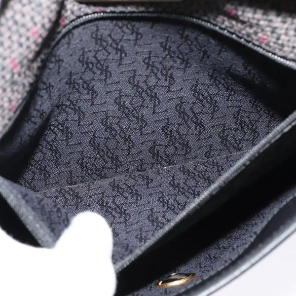 Vintage Yves Saint Laurent Monogram Triangle Plaque Crossbody