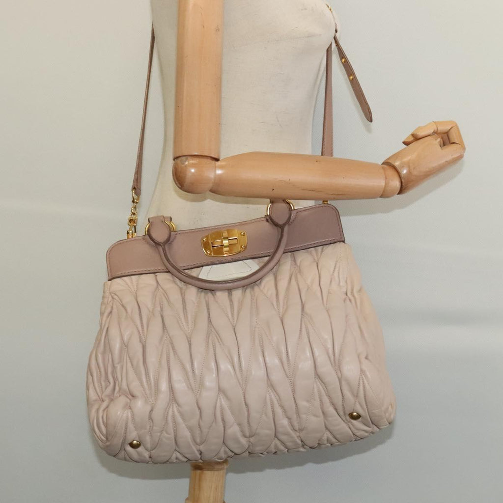 Miu Miu Matelassé Nappa Leather Satchel