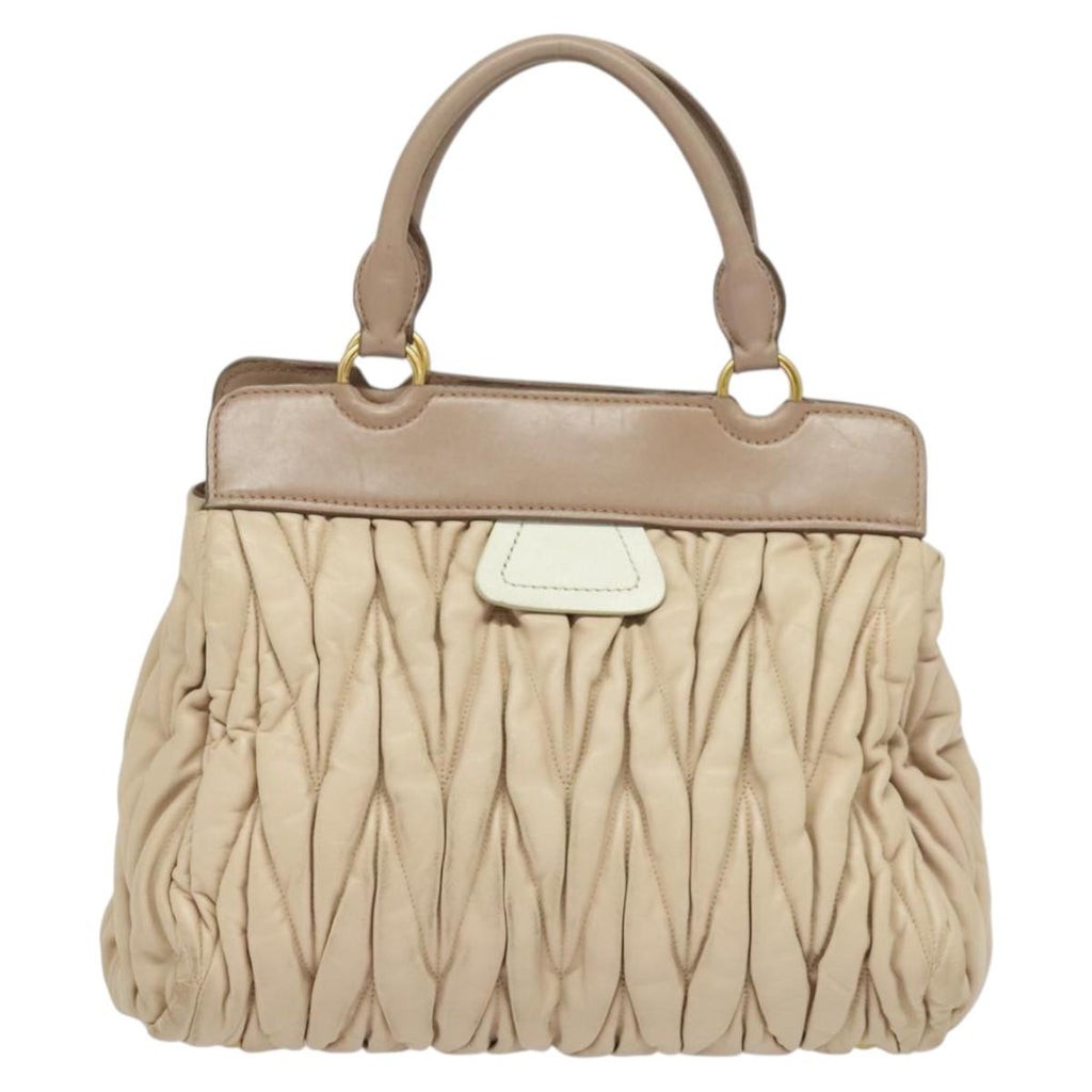 Miu Miu Matelassé Nappa Leather Satchel