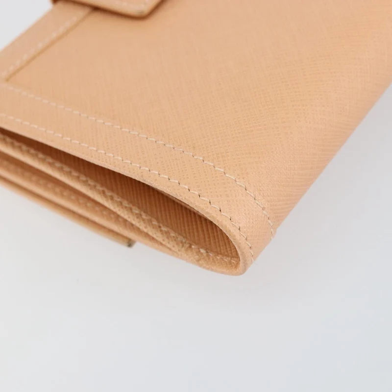 Salvatore Ferragamo Gancini Bifold Wallet Leather Pink Auth 145554