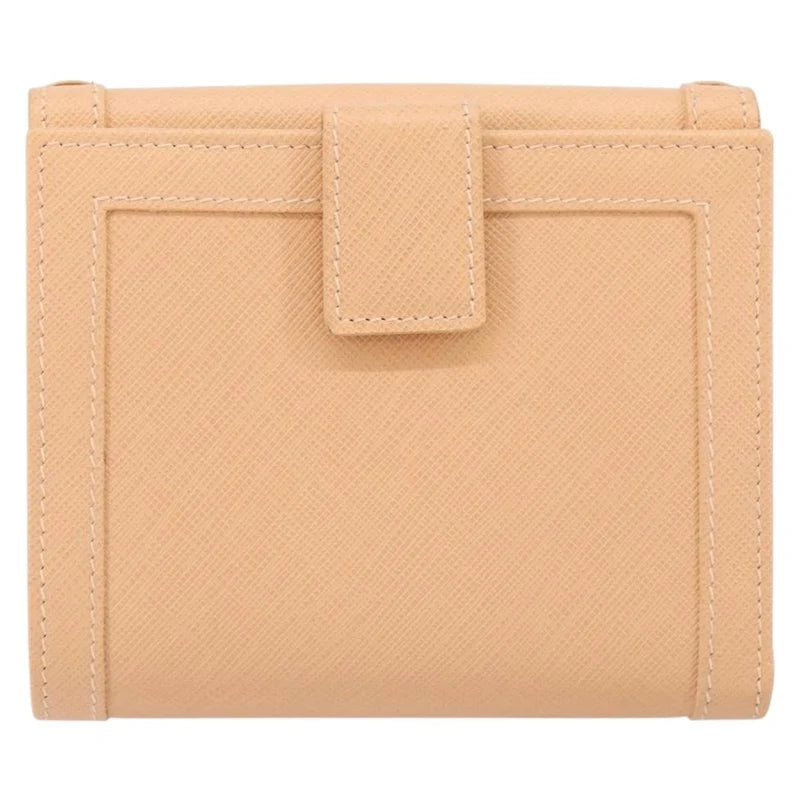 Salvatore Ferragamo Gancini Bifold Wallet Leather Pink Auth 145554