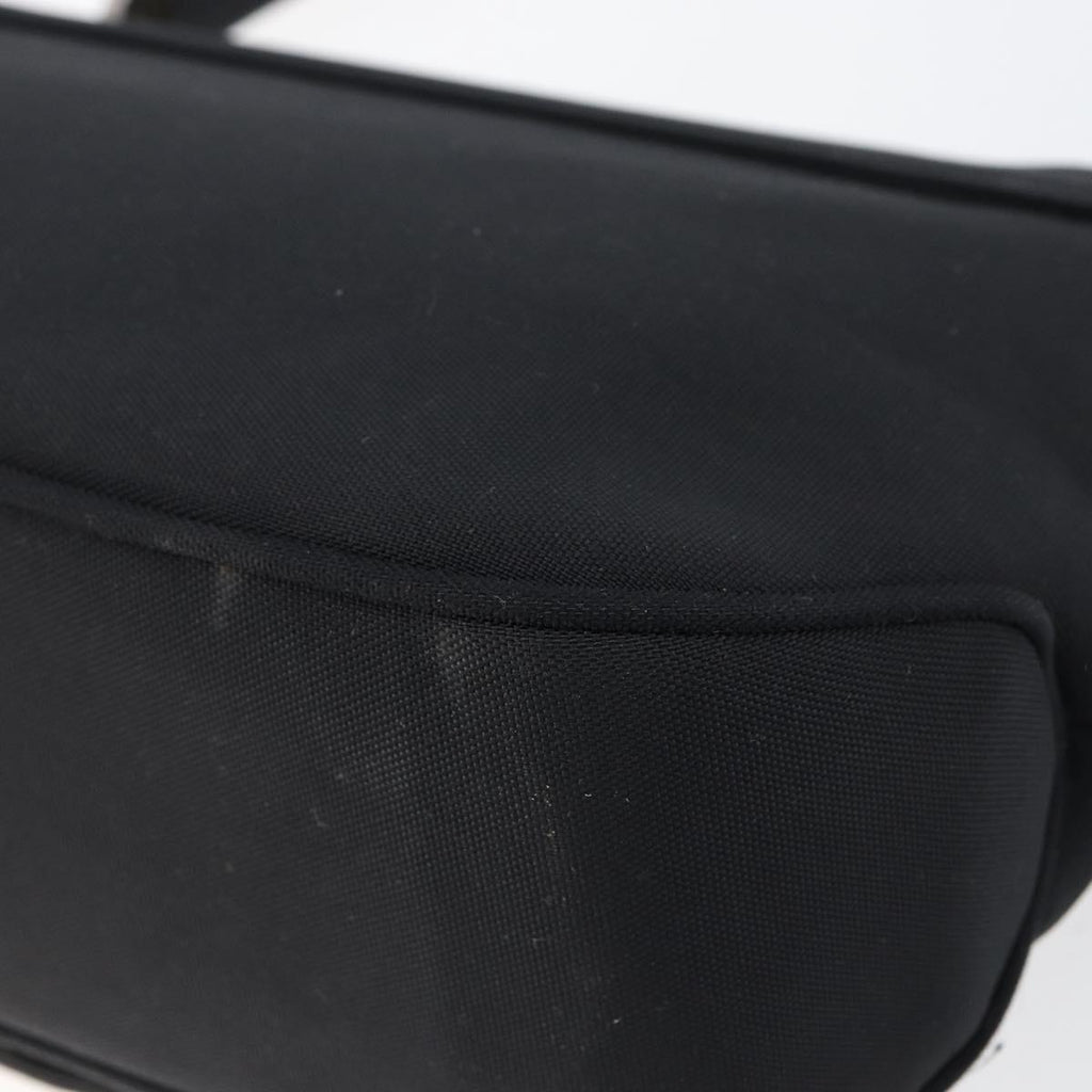 Salvatore Ferragamo Nylon Flap Shoulder Bag Black