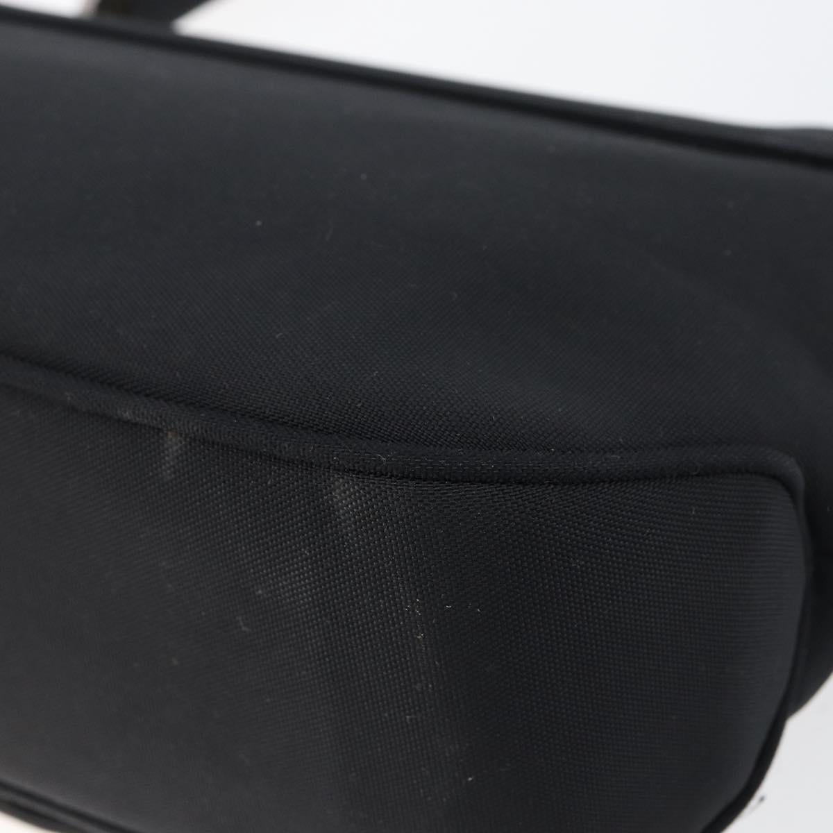 Salvatore Ferragamo Nylon Flap Shoulder Bag Black