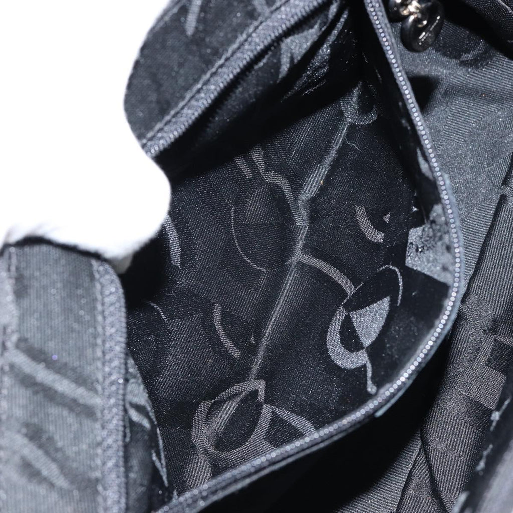 Salvatore Ferragamo Nylon Flap Shoulder Bag Black