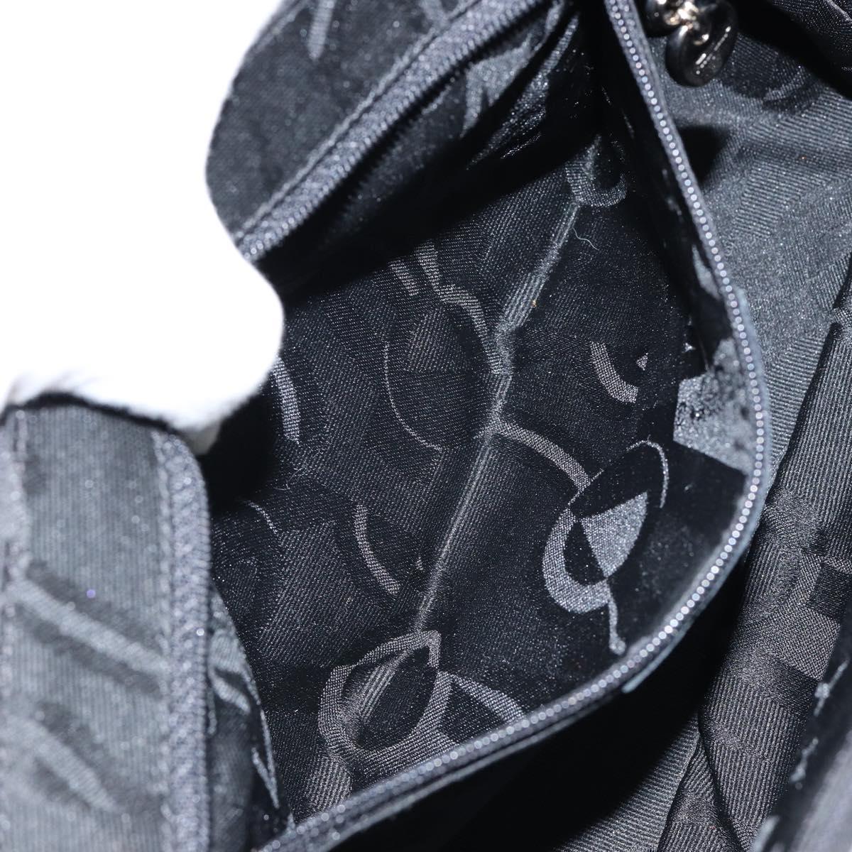 Salvatore Ferragamo Nylon Flap Shoulder Bag Black