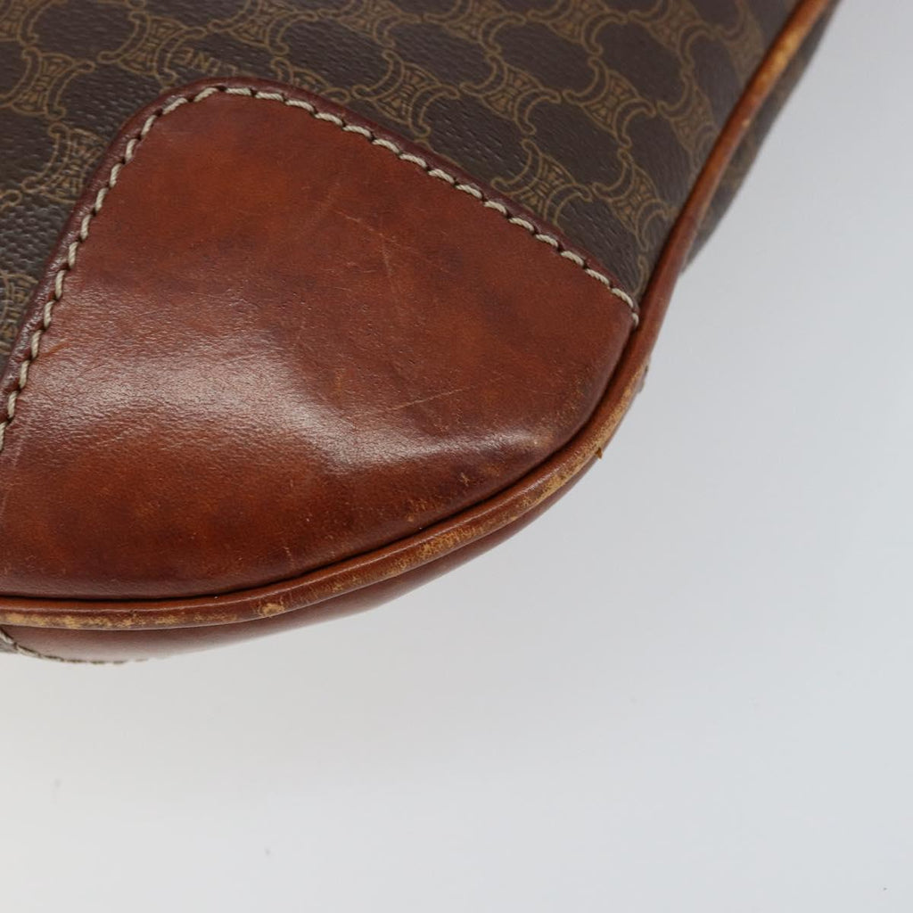 Céline Macadam Tote Bag Brown Coated Canvas Vintage