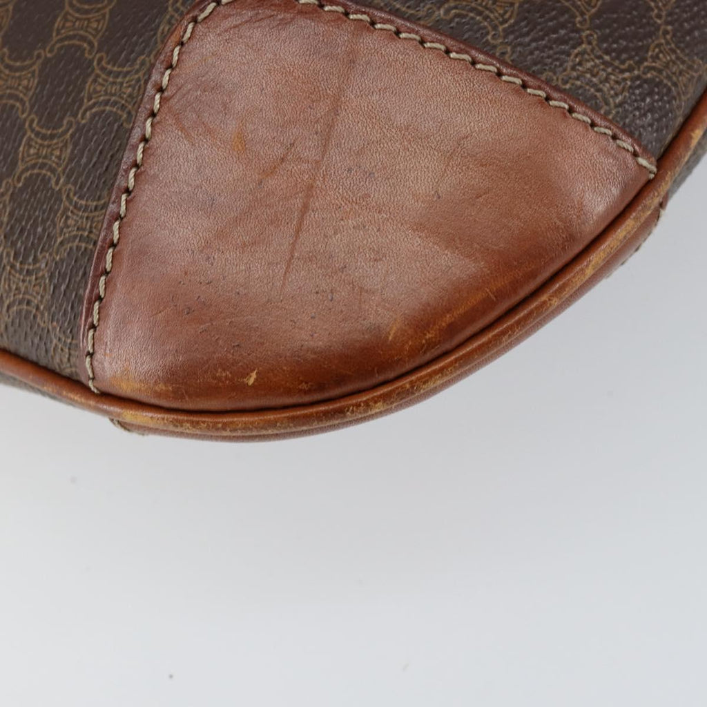 Céline Macadam Tote Bag Brown Coated Canvas Vintage