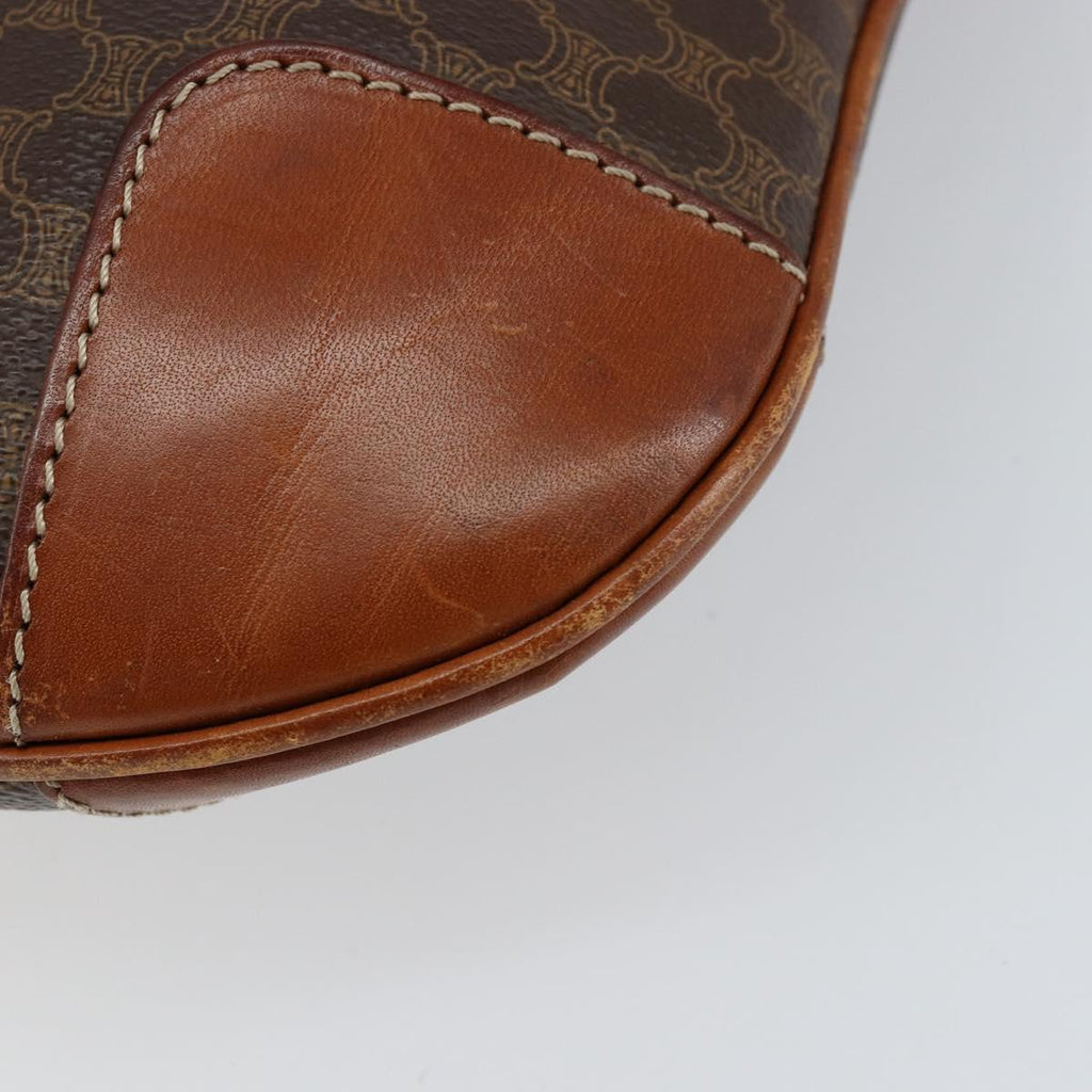 Céline Macadam Tote Bag Brown Coated Canvas Vintage