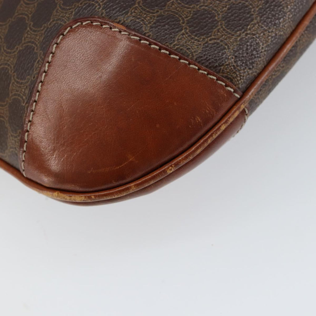 Céline Macadam Tote Bag Brown Coated Canvas Vintage