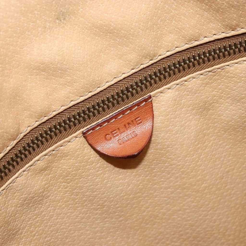 Céline Macadam Tote Bag Brown Coated Canvas Vintage