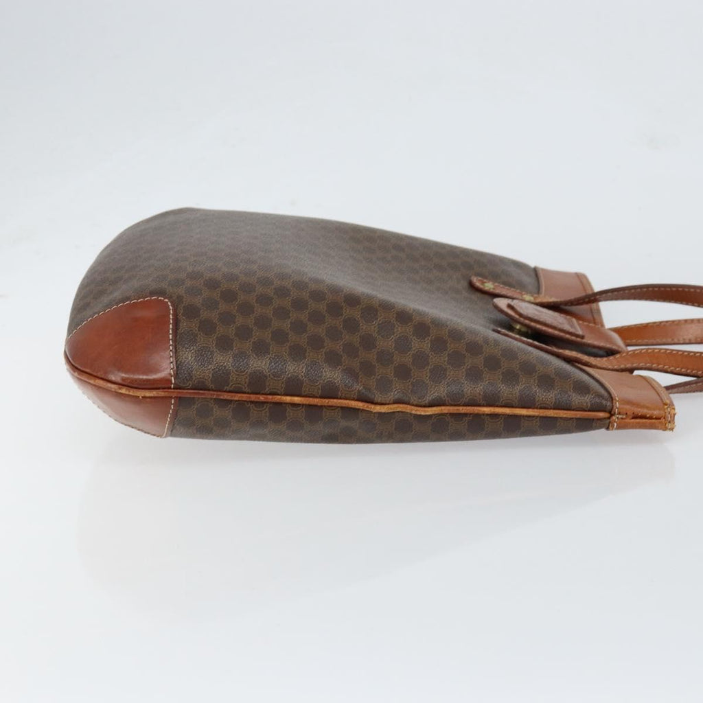 Céline Macadam Tote Bag Brown Coated Canvas Vintage
