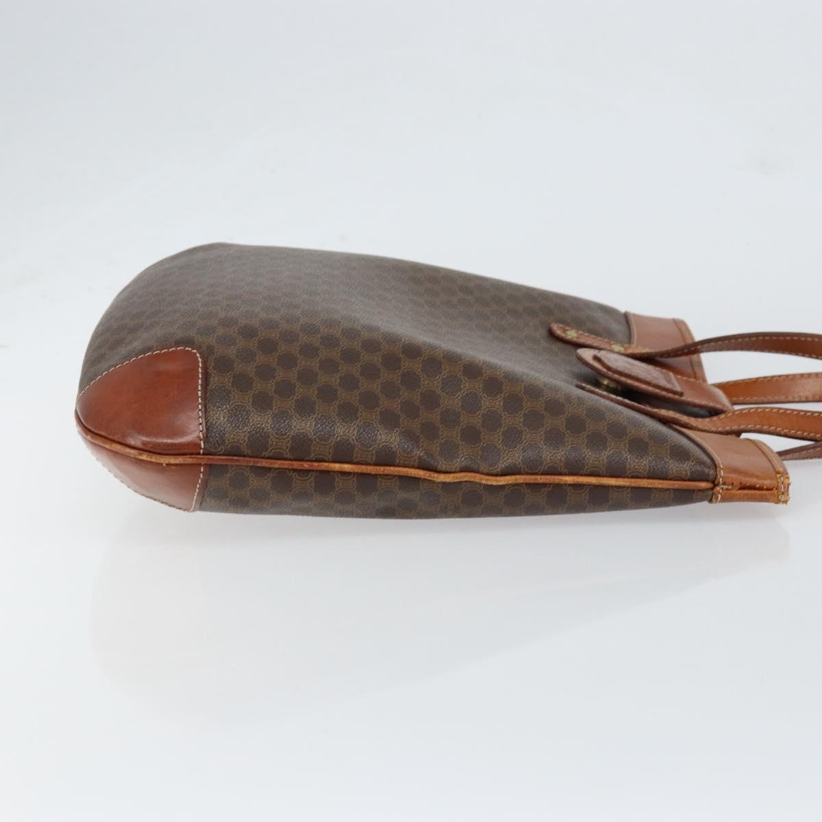 Céline Macadam Tote Bag Brown Coated Canvas Vintage