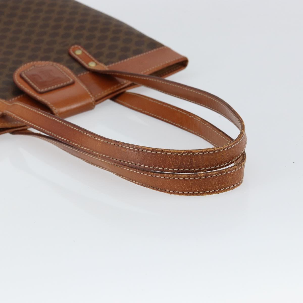Céline Macadam Tote Bag Brown Coated Canvas Vintage