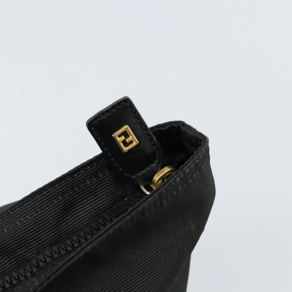 Fendi Roma Logo Canvas Tote | Black &amp; Zucca | Made in Italy | Late 1990s