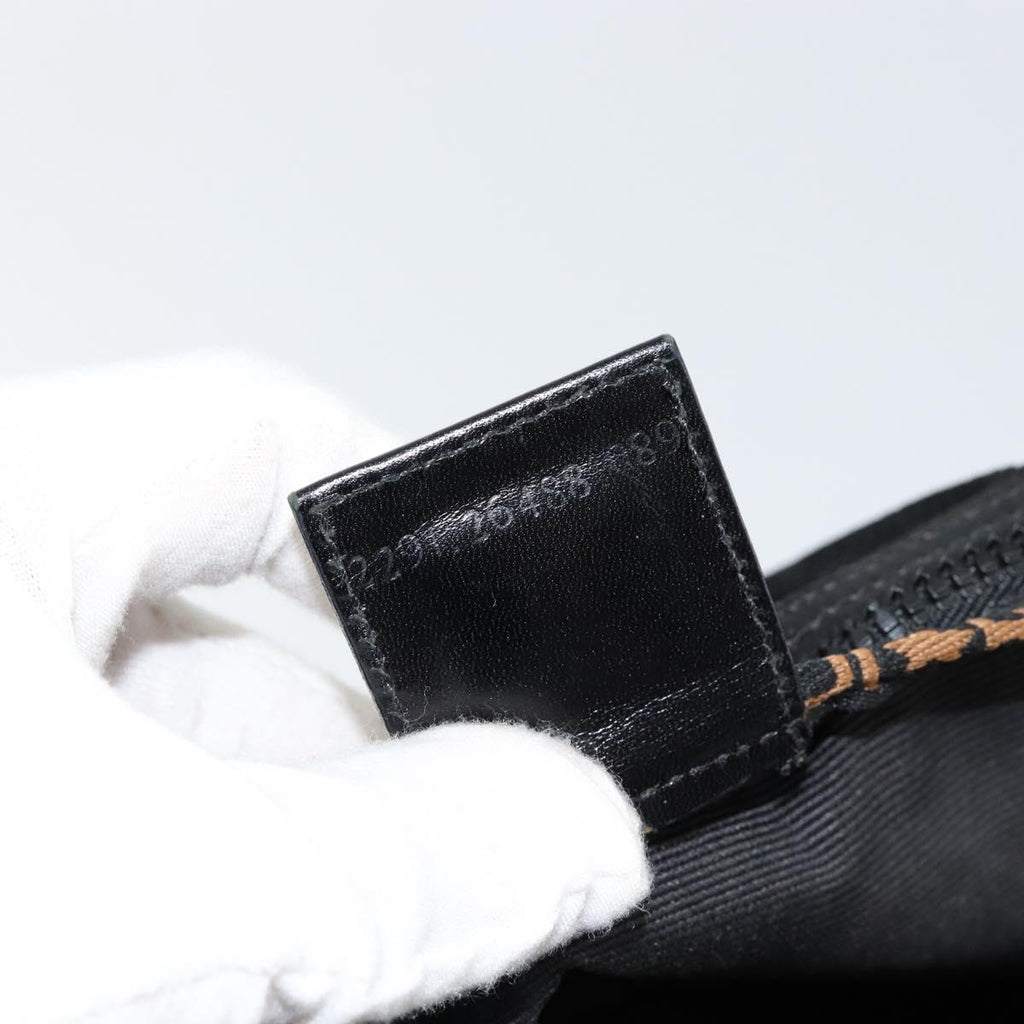 Fendi Roma Logo Canvas Tote | Black &amp; Zucca | Made in Italy | Late 1990s