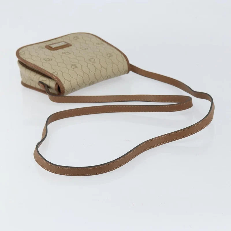 Vintage Christian Dior "Honeycomb" Monogram Canvas Crossbody Bag