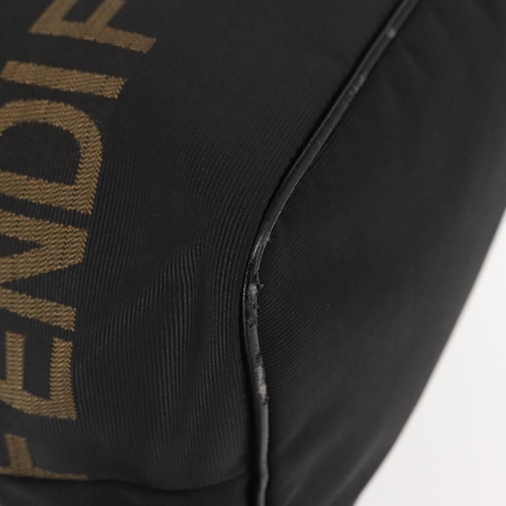 Fendi Nylon Logo Tote Bag Black
