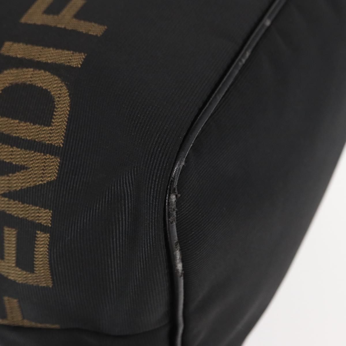 Fendi Nylon Logo Tote Bag Black