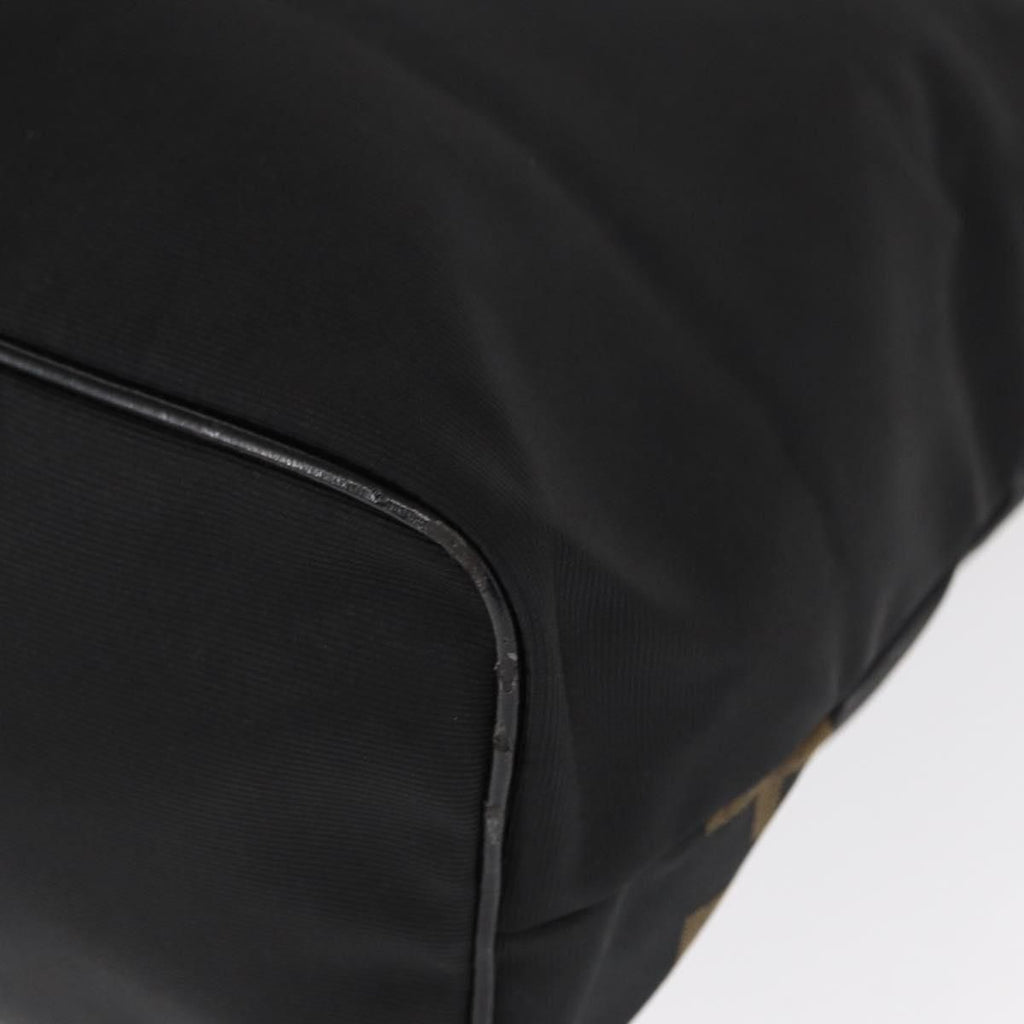 Fendi Nylon Logo Tote Bag Black
