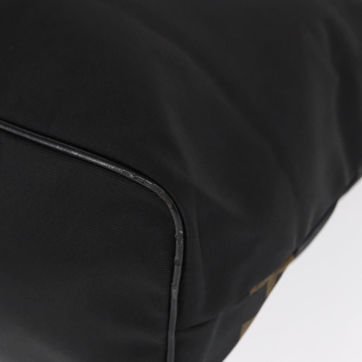 Fendi Nylon Logo Tote Bag Black