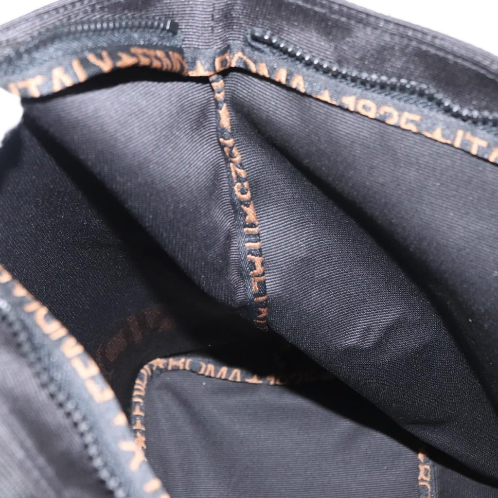 Fendi Nylon Logo Tote Bag Black